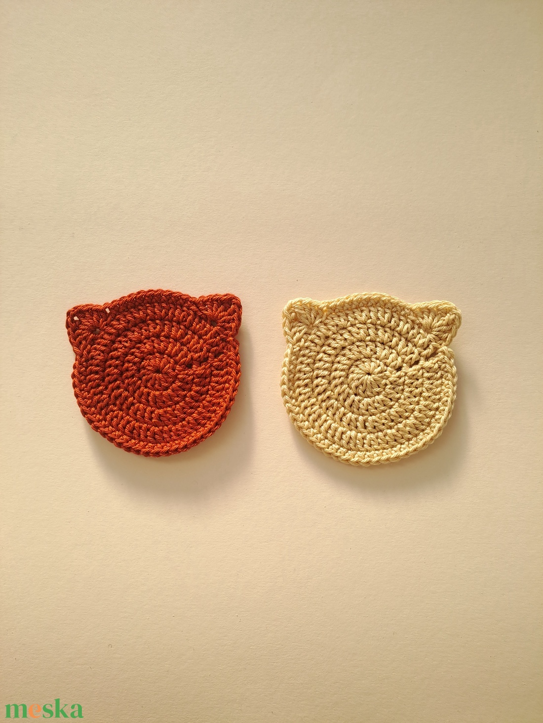 Cicás poháralátétek - otthon & életmód - konyhafelszerelés, tálalás - tálalás - tányér- és poháralátét - Meska.hu