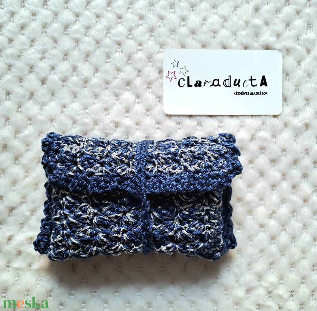 Horgolt kártyatartó  - táska & tok - pénztárca & más tok - kártyatartó & irattartó - Meska.hu