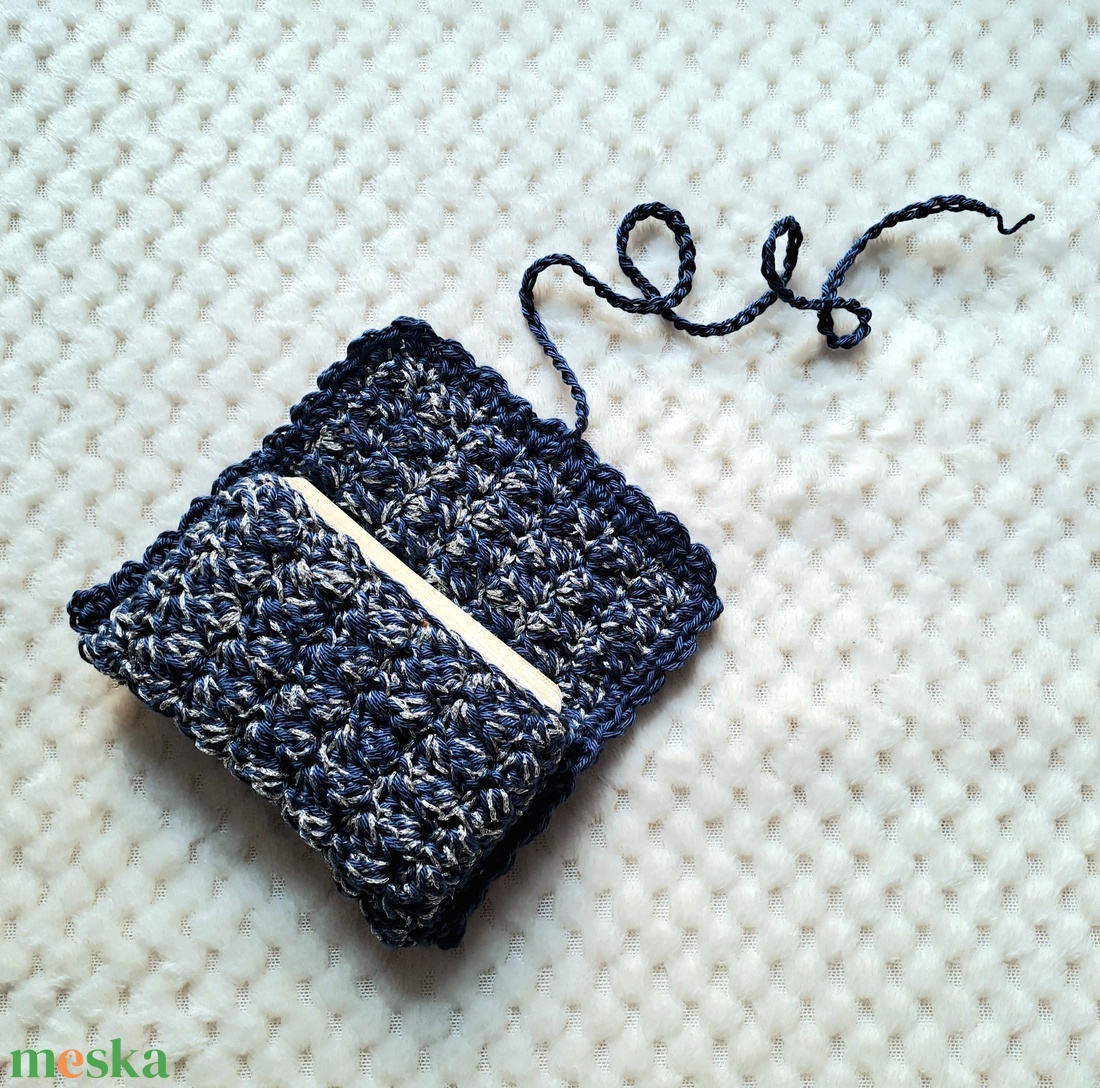 Horgolt kártyatartó  - táska & tok - pénztárca & más tok - kártyatartó & irattartó - Meska.hu