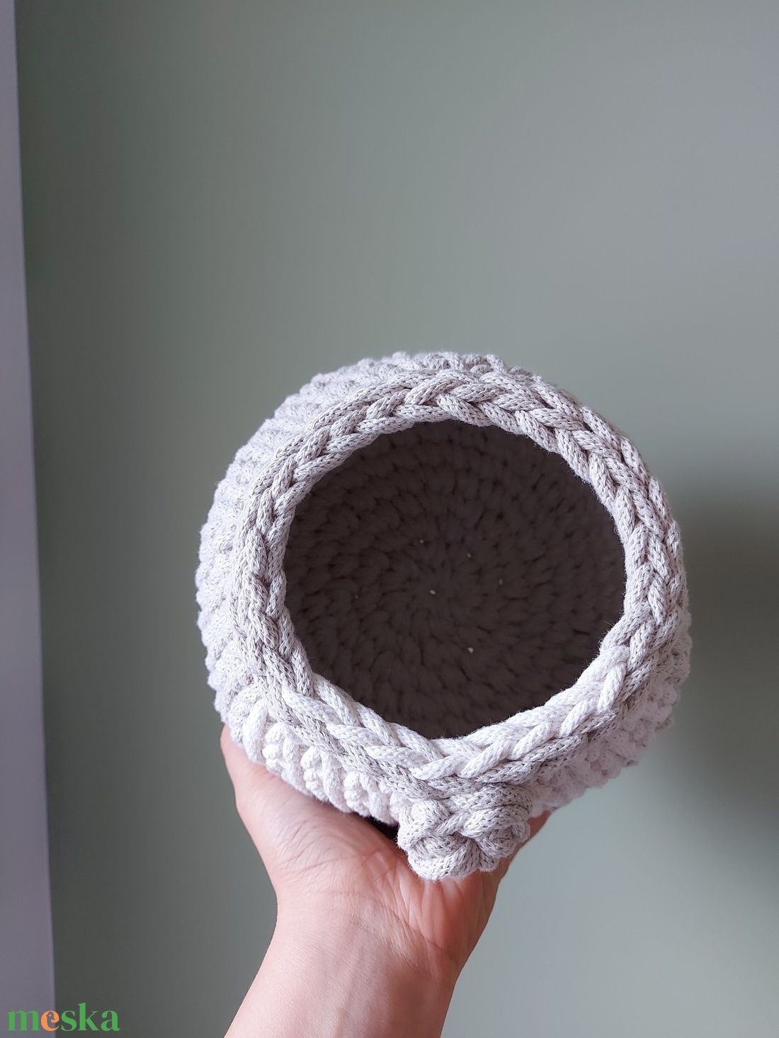 Világító Horgolt Manó tároló - otthon & életmód - tárolás & rendszerezés - tárolókosár - Meska.hu