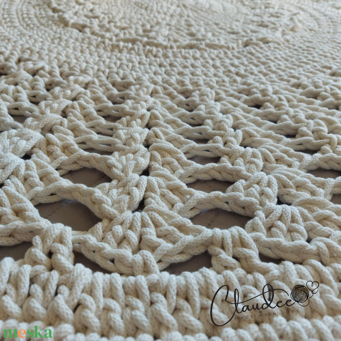 Horgolt kör szőnyeg Lotti 150/P6 - otthon & életmód - lakástextil - szőnyeg - horgolt szőnyeg - Meska.hu