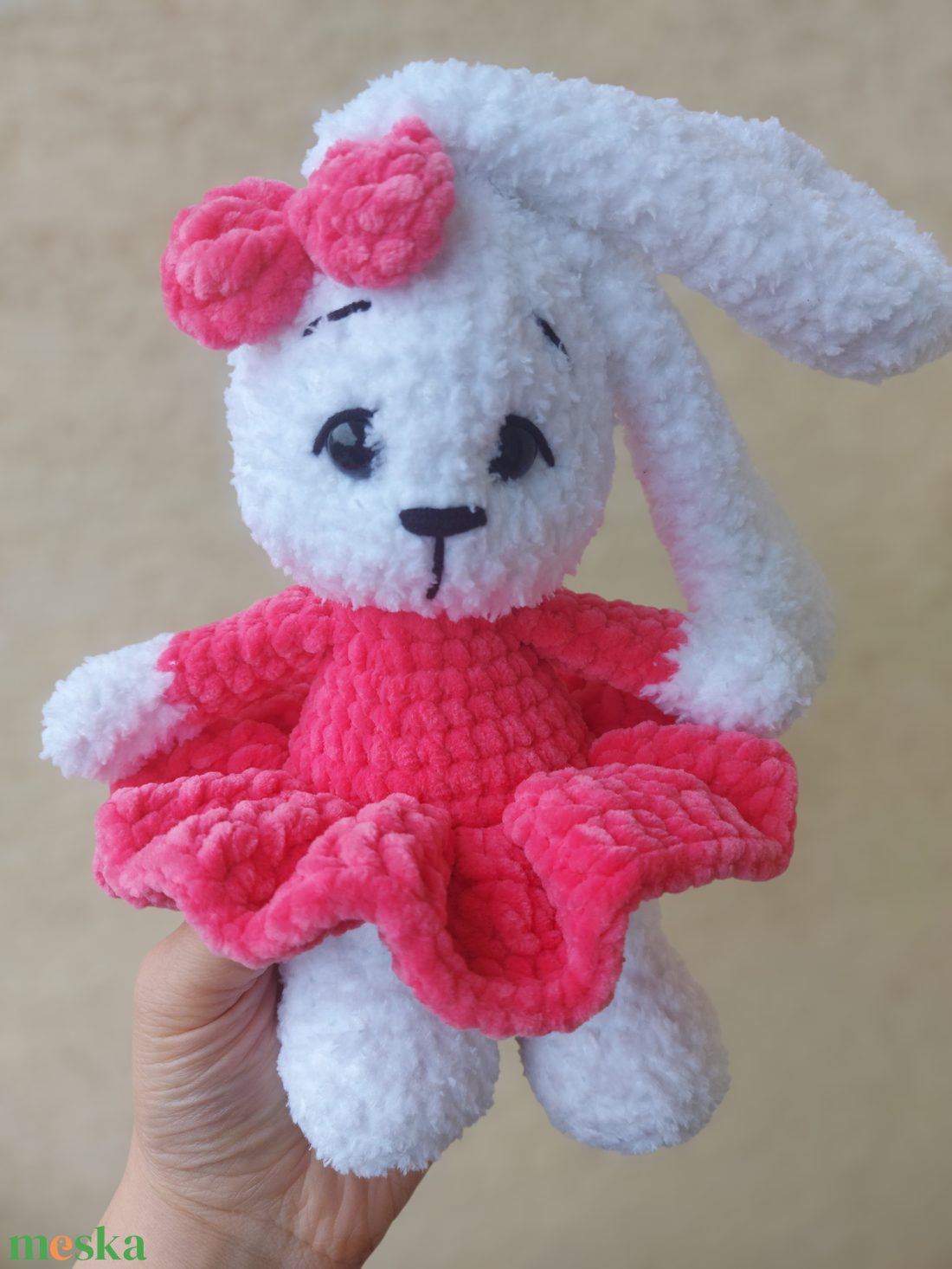 Bolyhos nyuszi - játék & sport - plüssállat & játékfigura - nyuszi - Meska.hu