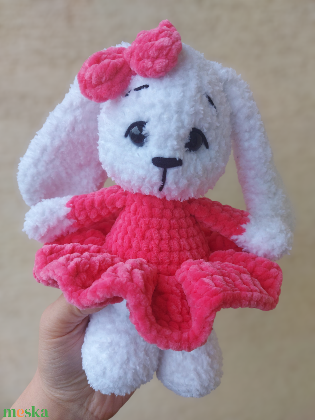 Bolyhos nyuszi - játék & sport - plüssállat & játékfigura - nyuszi - Meska.hu