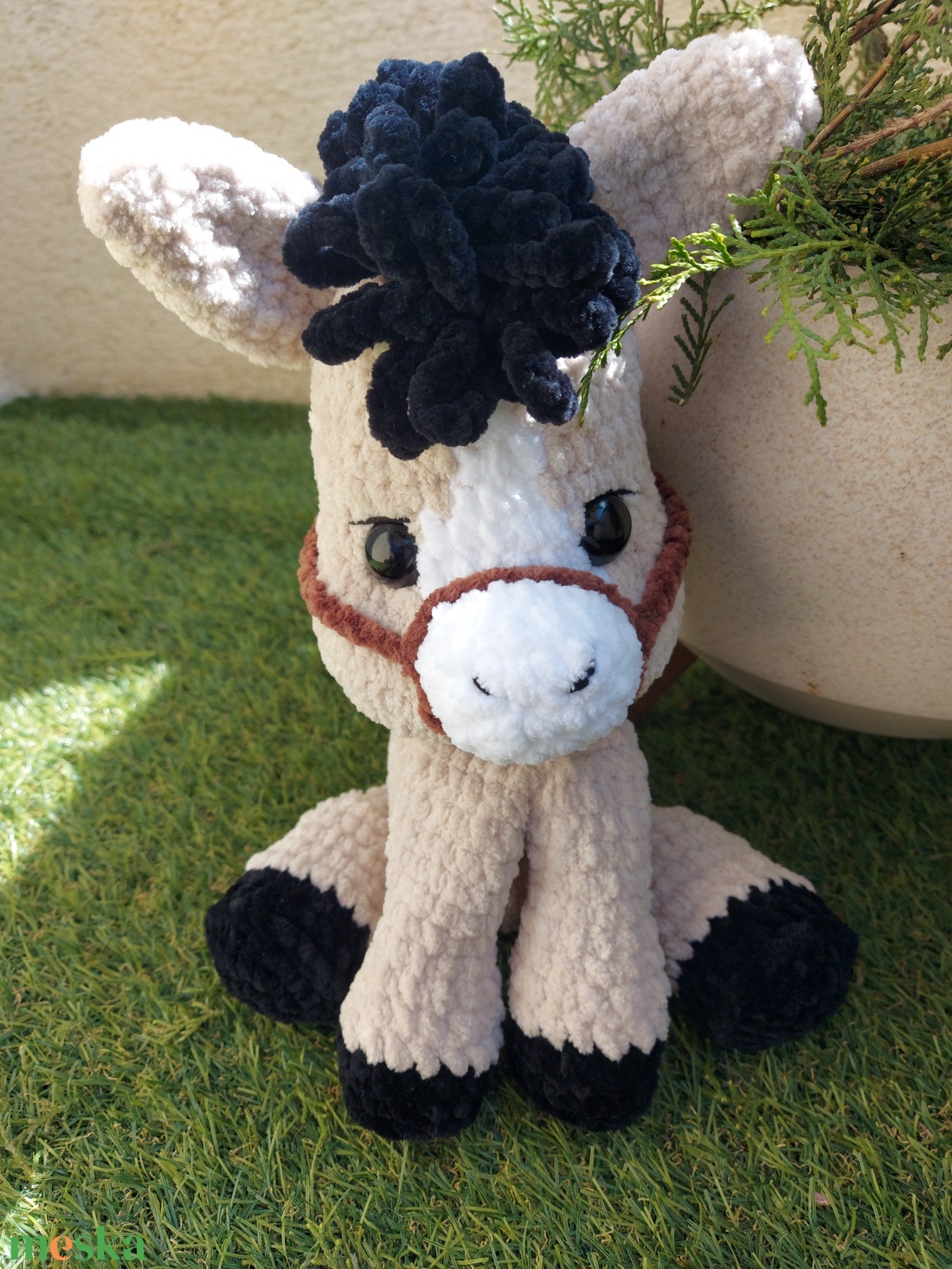 Horgolt póniló - játék & sport - plüssállat & játékfigura - ló - Meska.hu