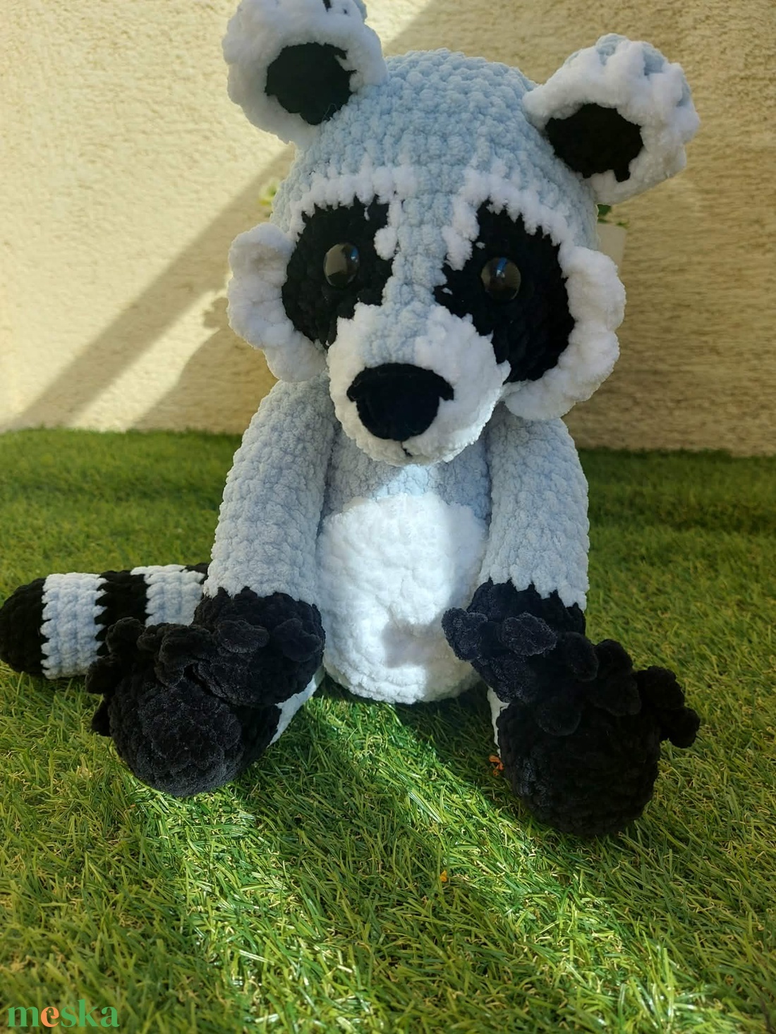 Horgolt mosómedve - játék & sport - plüssállat & játékfigura - maci - Meska.hu