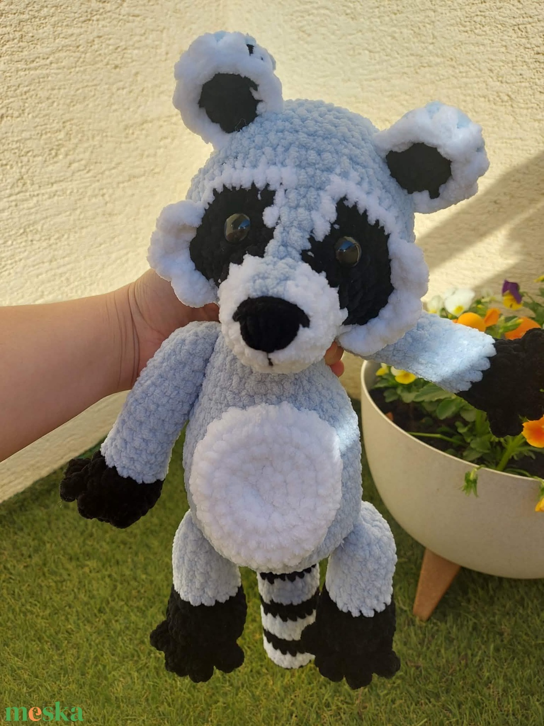 Horgolt mosómedve - játék & sport - plüssállat & játékfigura - maci - Meska.hu