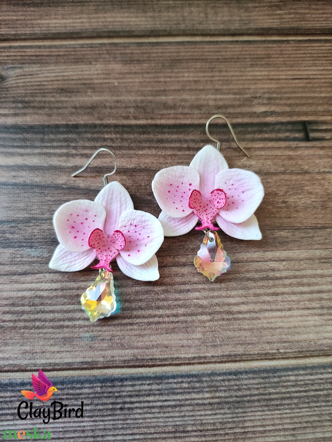 Orchidea fülbevaló - ékszer - fülbevaló - lógó fülbevaló - Meska.hu Orchidea fülbevaló - ékszer - fülbevaló - lógó fülbevaló - Meska.hu