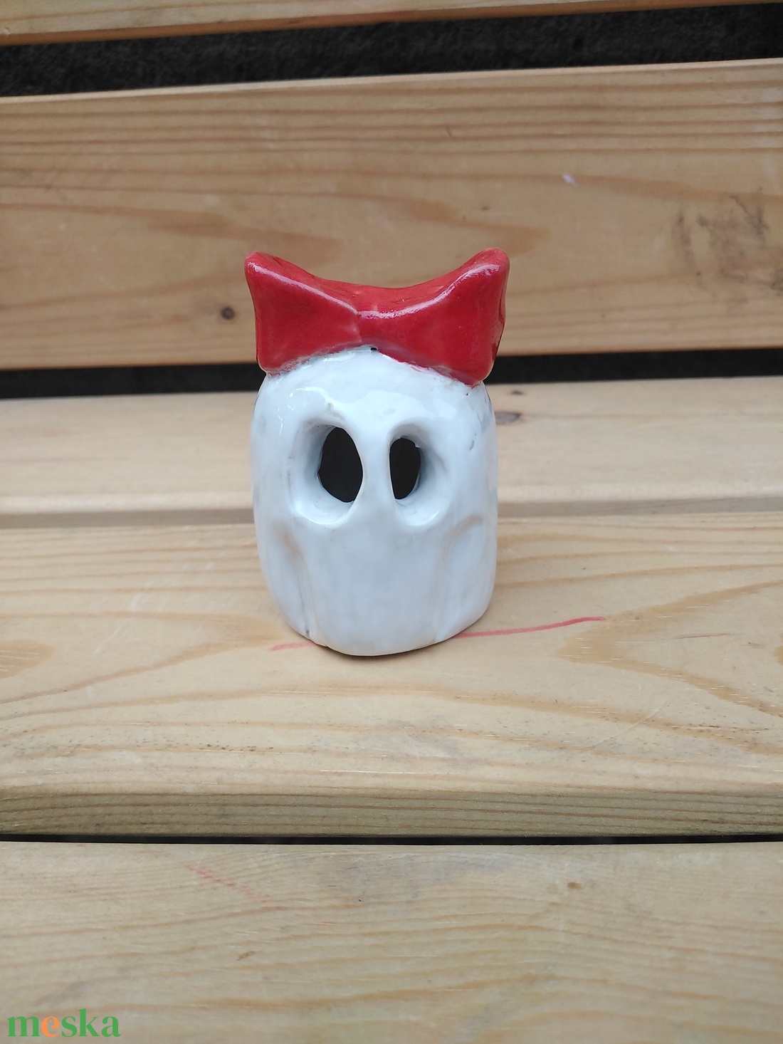Szellem masnival - otthon & életmód - dekoráció - halloween - halloweeni asztaldísz - Meska.hu Szellem masnival - otthon & életmód - dekoráció - halloween - halloweeni asztaldísz - Meska.hu