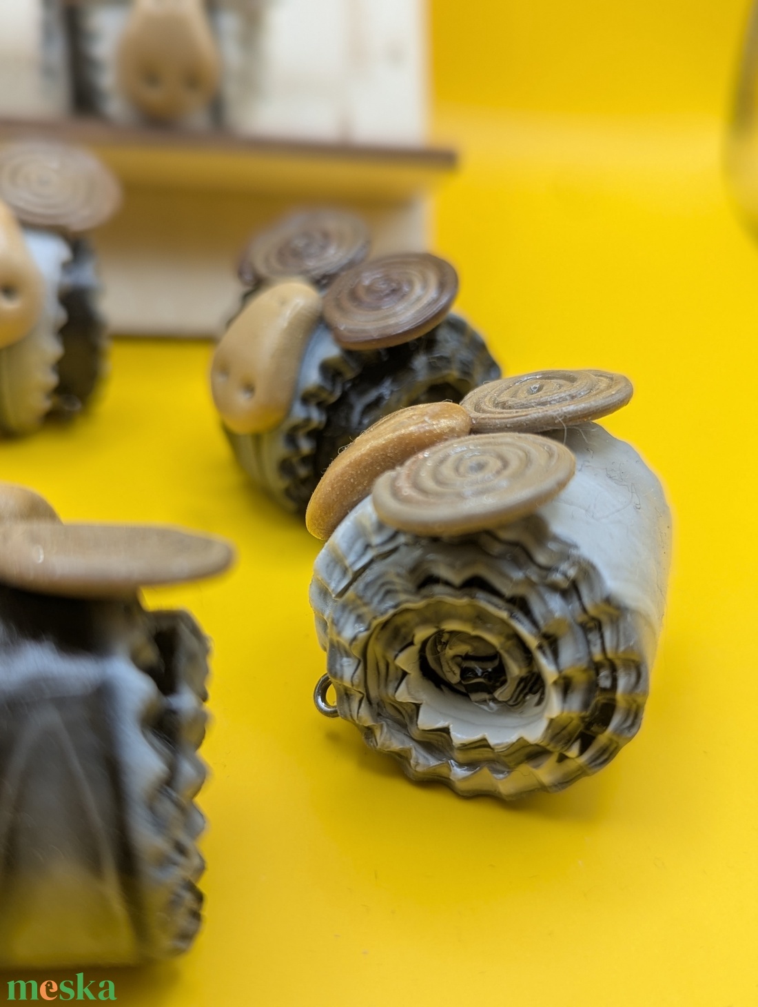 Kézműves bárány, kos figura polimer gyurmából (polymer clay), karácsonyi ajándék - 127 - kellékek & szerszámok - dekorációs kellékek - figurák - Meska.hu