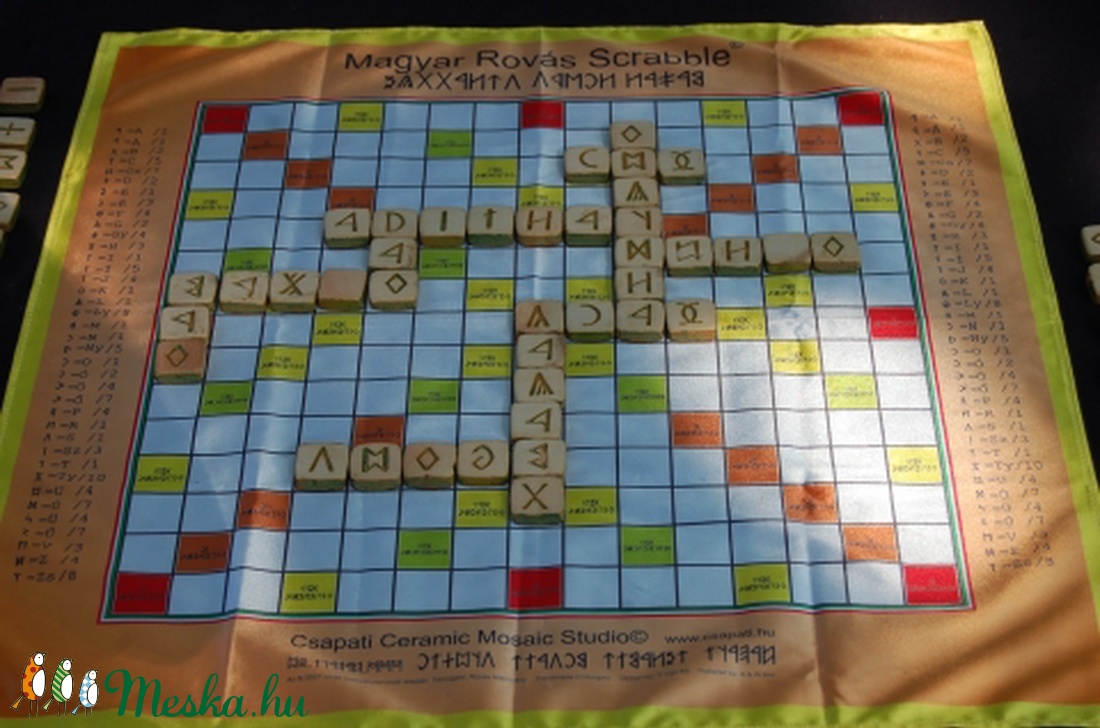 Magyar Rovás Szó Mozaik (Rovás Scrabble)  -  Rovásírást oktató szójáték  -  - Meska.hu