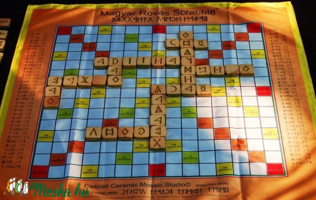Magyar Rovás Szó Mozaik (Magyar Rovás Scrabble)  -  Rovásírást oktató szójáték  -  - Meska.hu