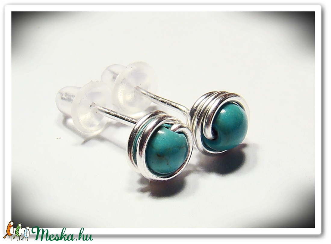 Türkenit bedugós fülbevaló -  - Meska.hu