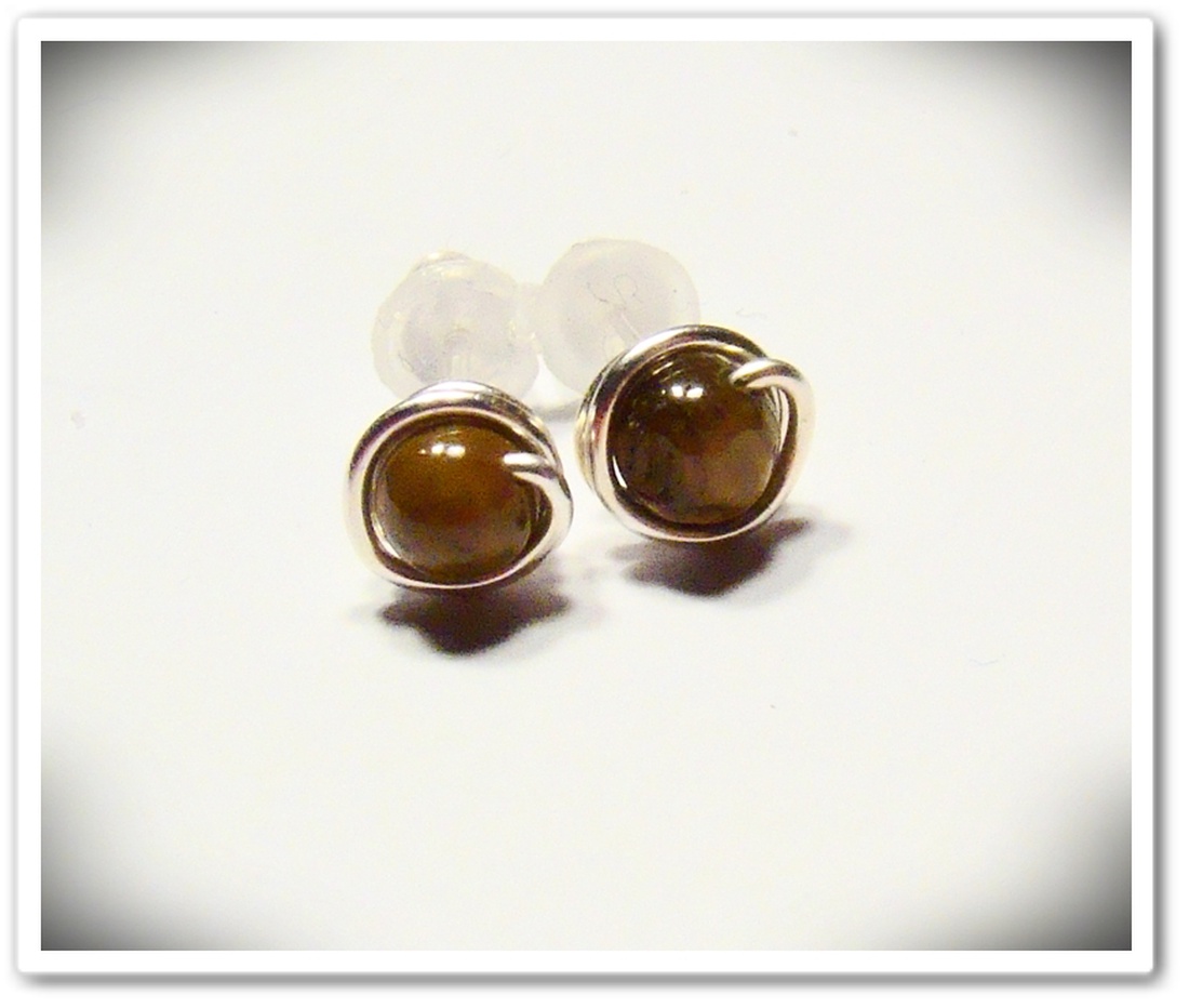 Tigrisszem fülbevaló -  - Meska.hu