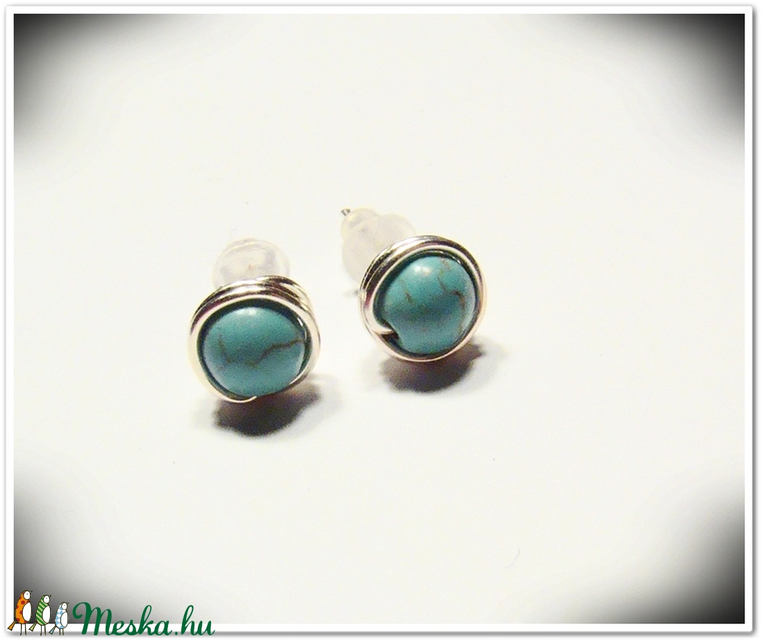 Türkiz fülbevaló -  - Meska.hu