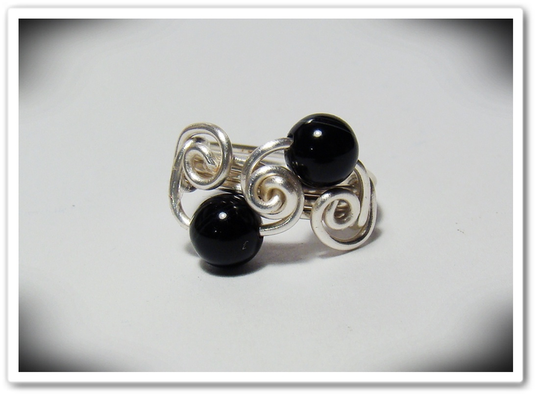 Ezüstözött, nikkelmentes ónix szett díszdobozban -  - Meska.hu