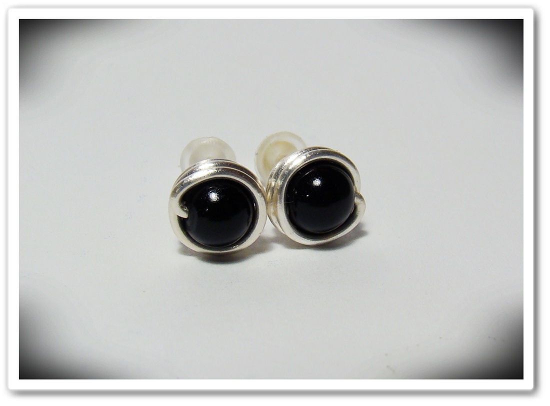 Ezüstözött, nikkelmentes ónix szett díszdobozban -  - Meska.hu