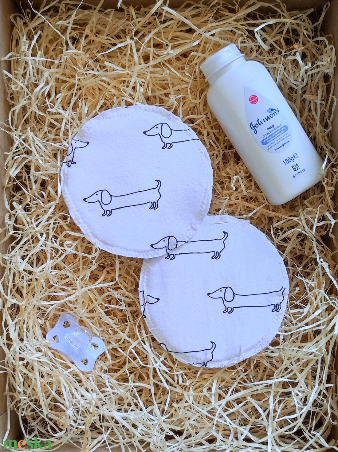 Szoptatós melltartóbetét - Fehér tacskó - szépségápolás - intim higiénia - intimbetét - Meska.hu