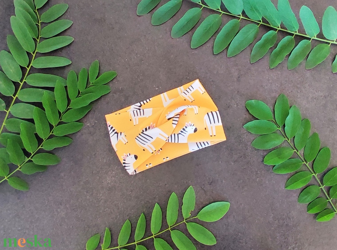 Fülmelegítő - zebrás - ruha & divat - sál, sapka, kendő - fejpánt - Meska.hu