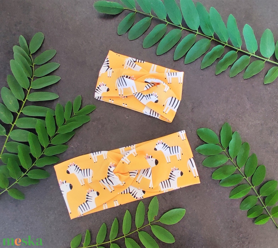 Fülmelegítő - zebrás - ruha & divat - sál, sapka, kendő - fejpánt - Meska.hu