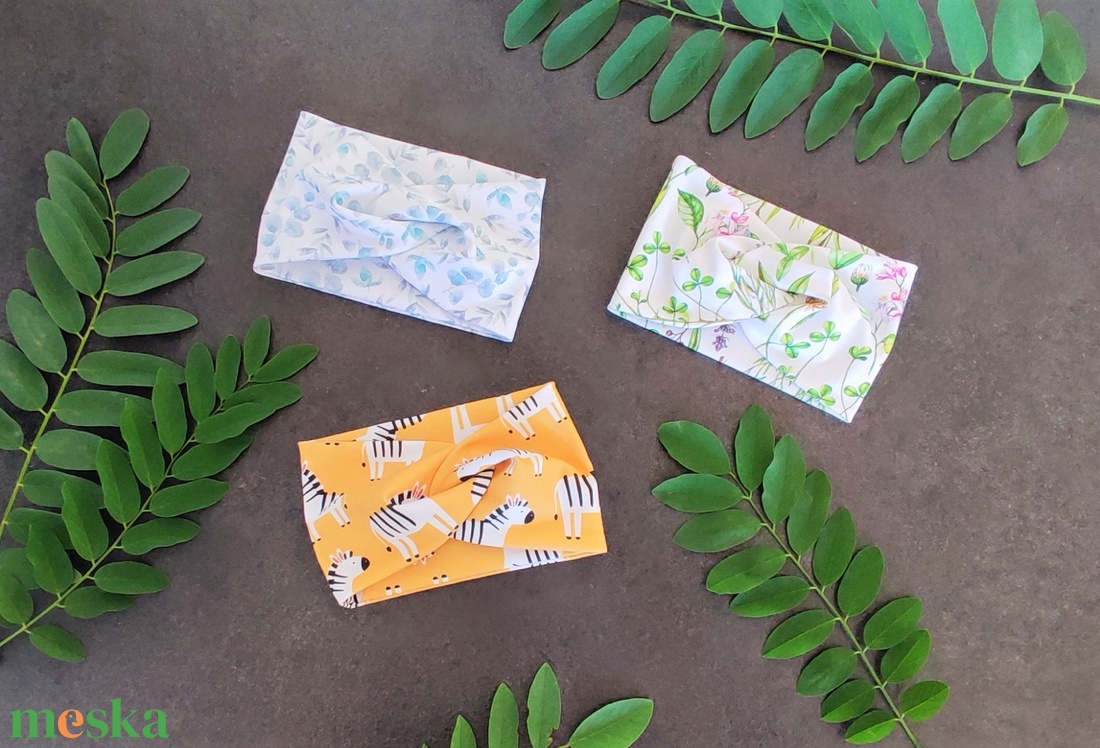 Fülmelegítő - zebrás - ruha & divat - sál, sapka, kendő - fejpánt - Meska.hu