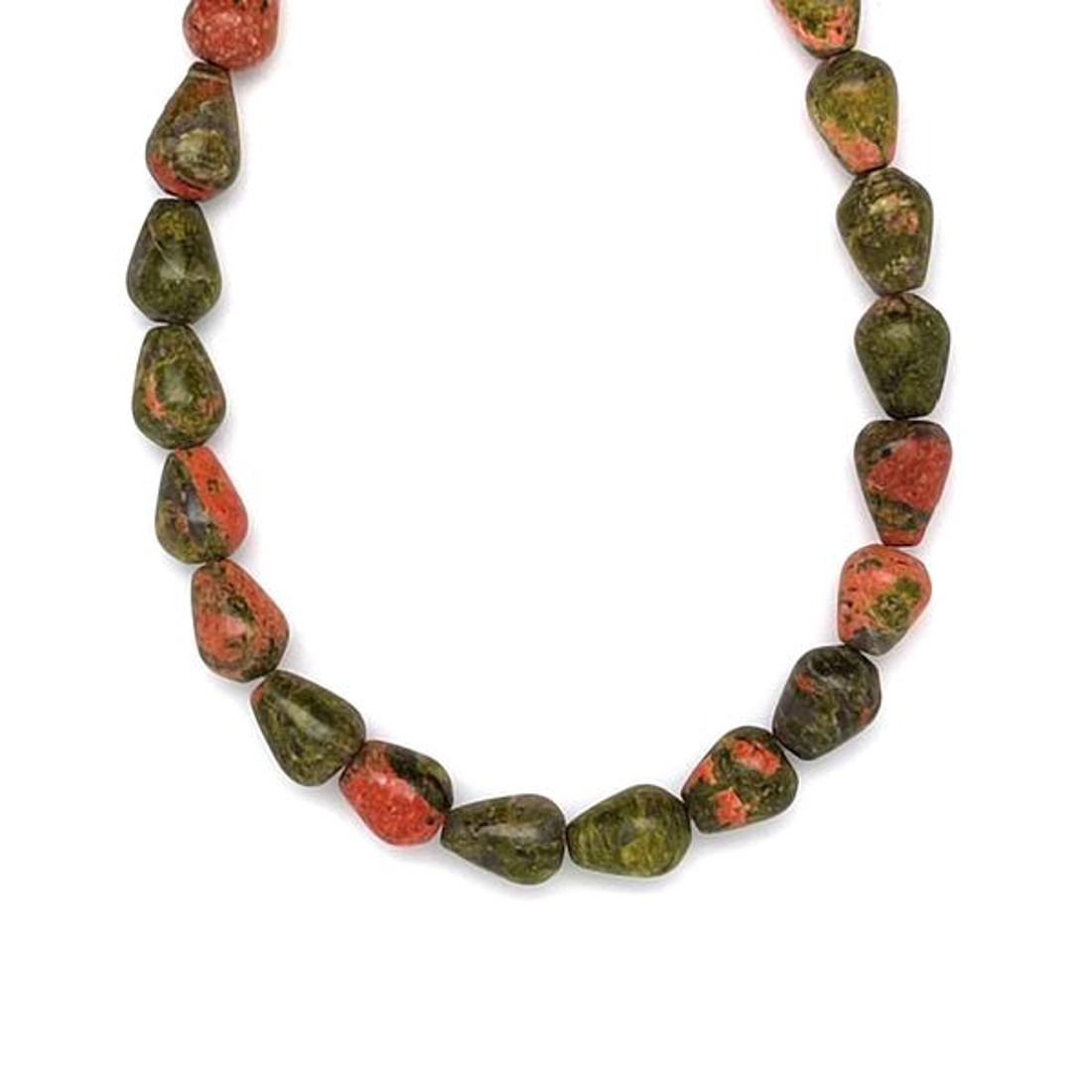 Unakit csepp 8x10mm ékszerkészítő alapanyag (füzér) - kellékek & szerszámok - ásvány alapanyag - ásványfüzér - Meska.hu