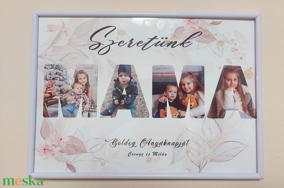Mama felirat képekből anyáknapjára - otthon & életmód - dekoráció - kép & falikép - Meska.hu