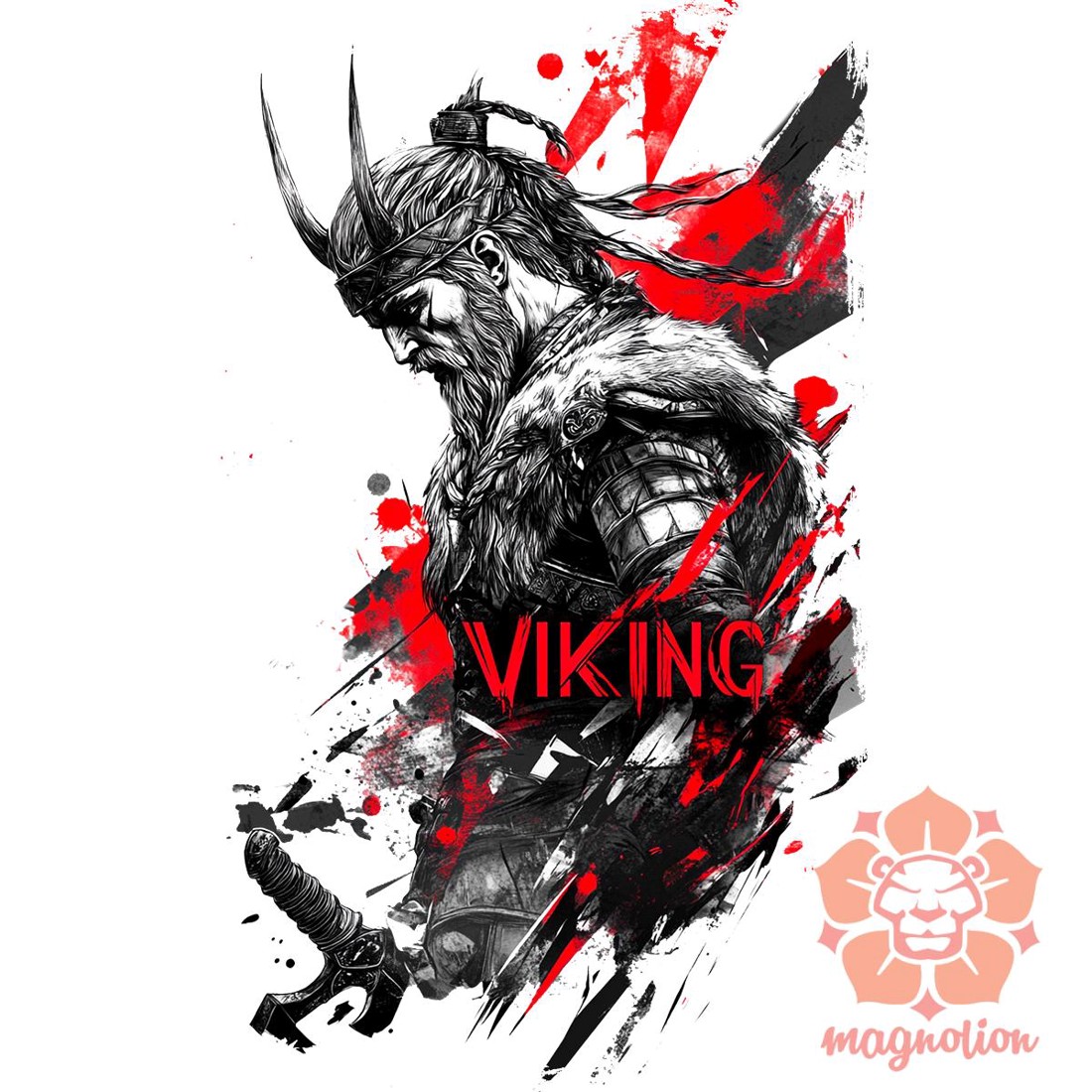 Viking plakát v3 - ruha & divat - férfi ruha - férfi pulóver - Meska.hu