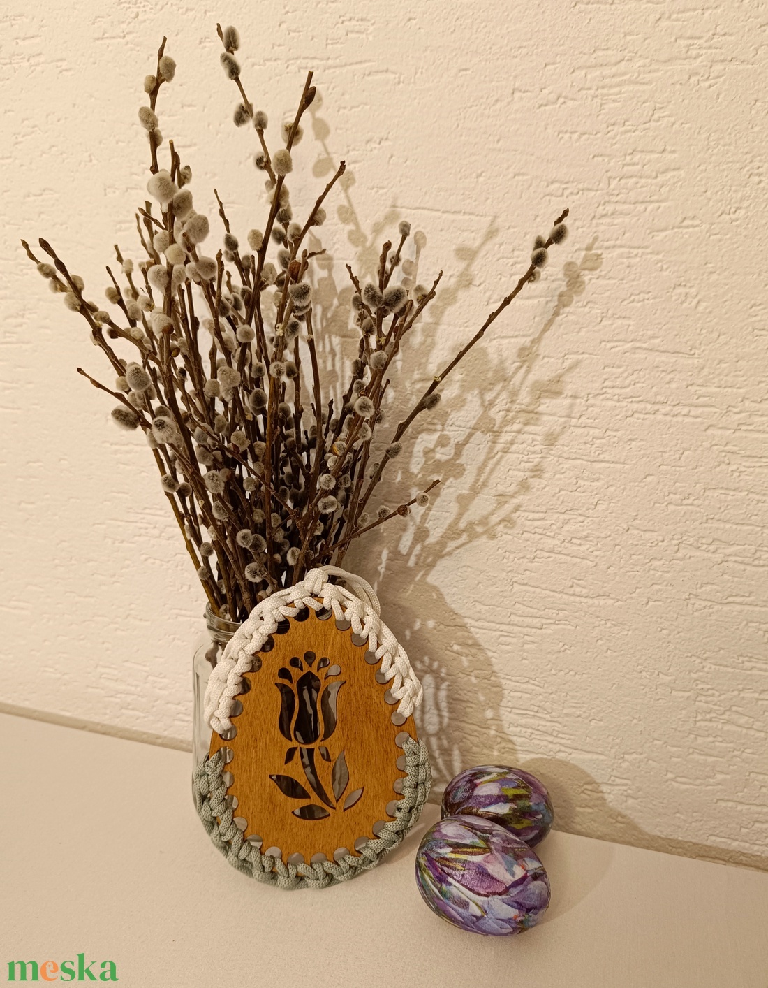 Nagyméretű tulipános, horgolt, húsvéti függődísz (tölgy lazúr, mag.: 16,5 cm) - otthon & életmód - dekoráció - fali és függő dekoráció - függődísz - Meska.hu Nagyméretű tulipános, horgolt, húsvéti függődísz (tölgy lazúr, mag.: 16,5 cm) - otthon & életmód - dekoráció - fali és függő dekoráció - függődísz - Meska.hu