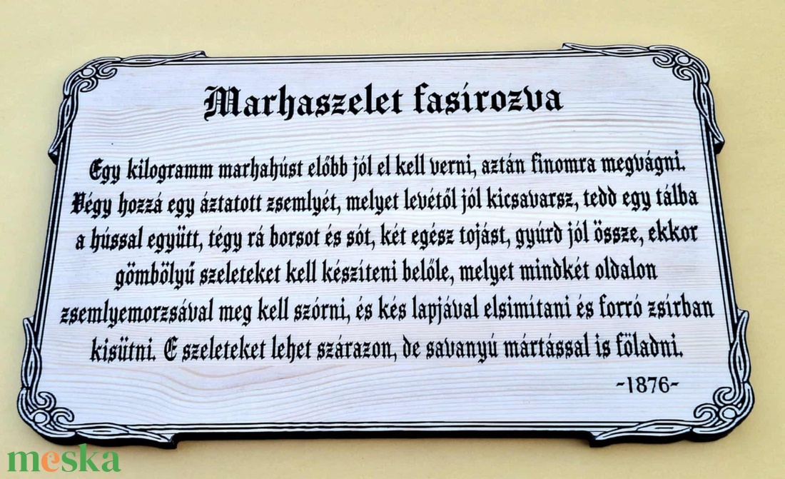 Marhaszelet fasírozva 1876-ból - karácsony - karácsonyi sütés-főzés - Meska.hu