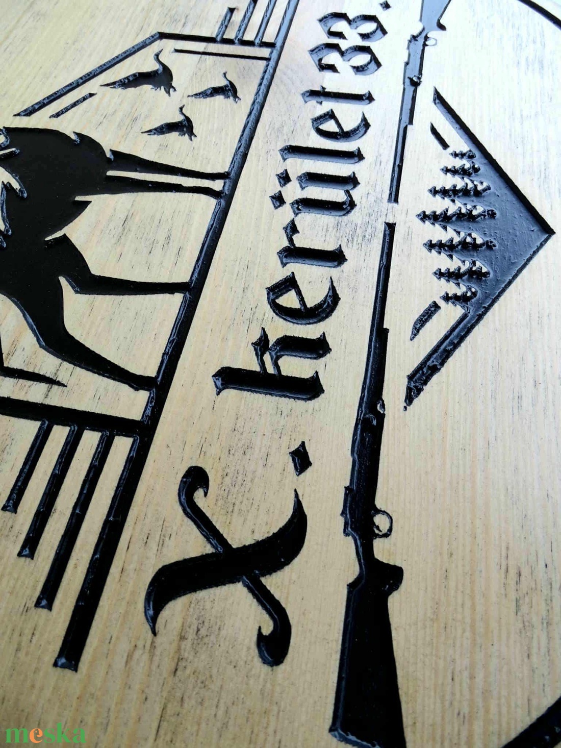 Vadász házszámtábla - otthon & életmód - ház & kert - házszám - Meska.hu