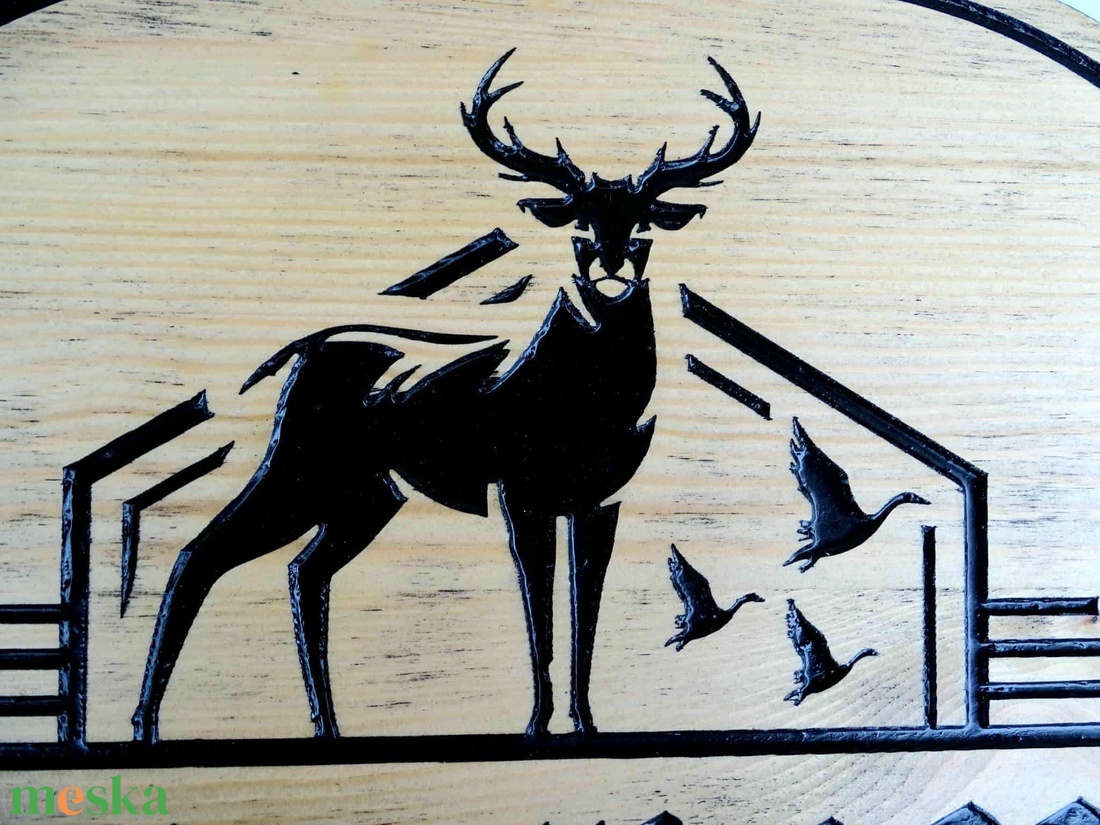 Vadász házszámtábla - otthon & életmód - ház & kert - házszám - Meska.hu