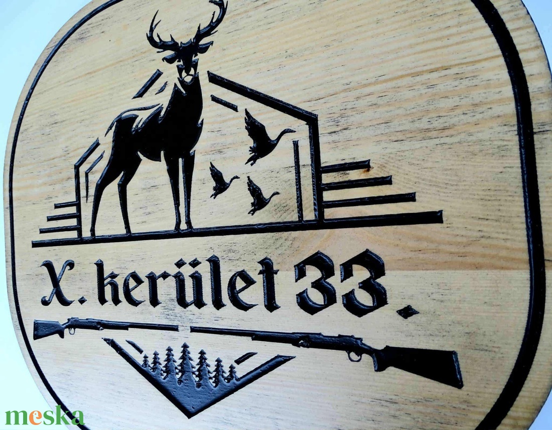 Vadász házszámtábla - otthon & életmód - ház & kert - házszám - Meska.hu