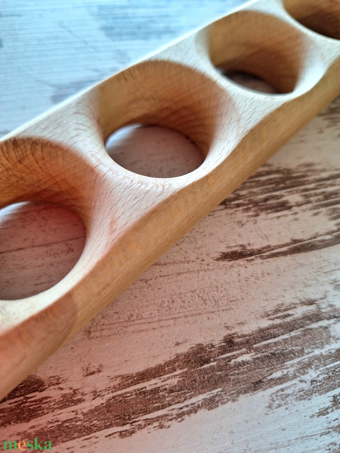 Bükkfa tojástartó � 6 darabos  - otthon & életmód - konyhafelszerelés, tálalás - tálalás - tálca - Meska.hu