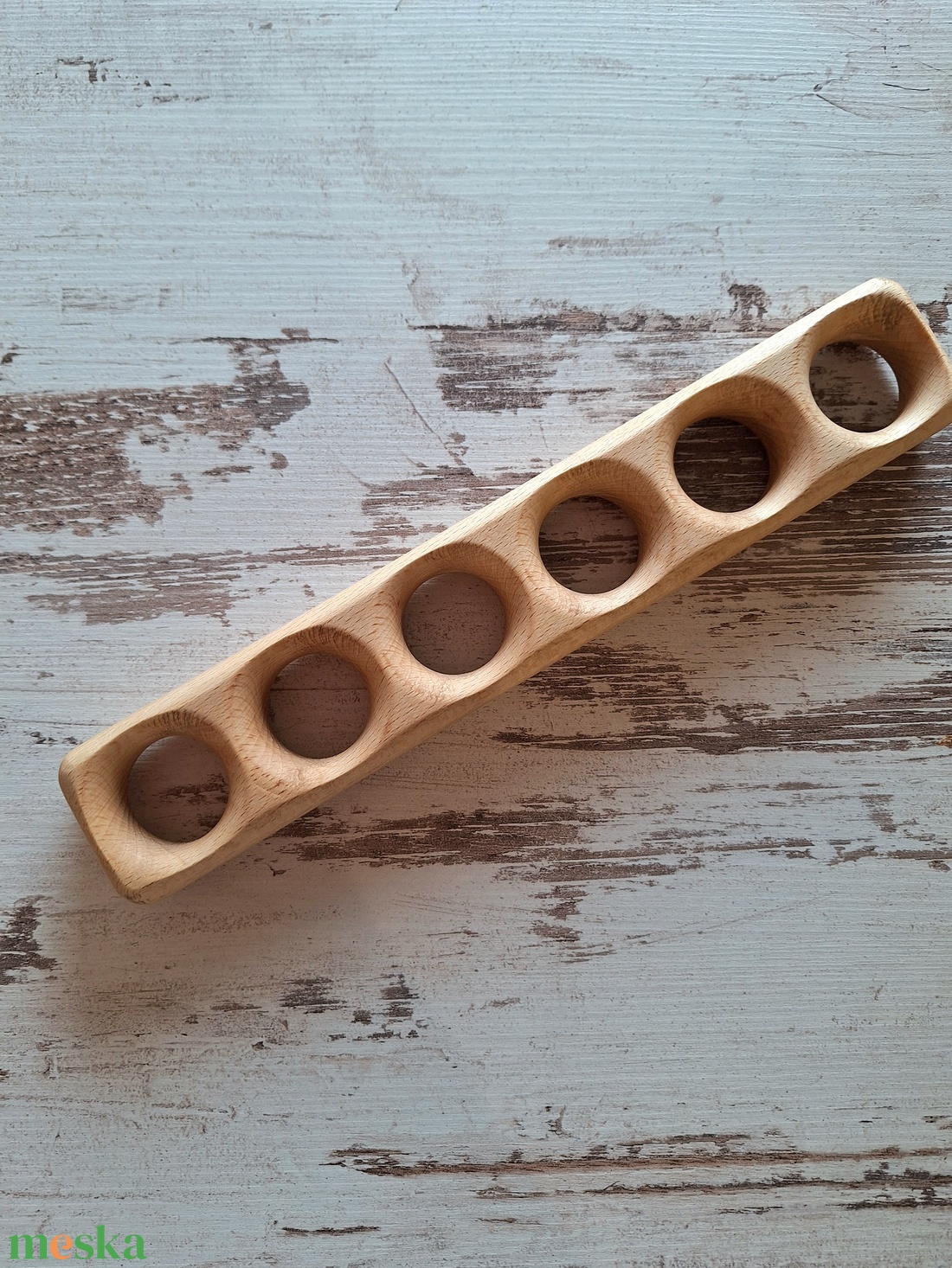 Bükkfa tojástartó � 6 darabos  - otthon & életmód - konyhafelszerelés, tálalás - tálalás - tálca - Meska.hu