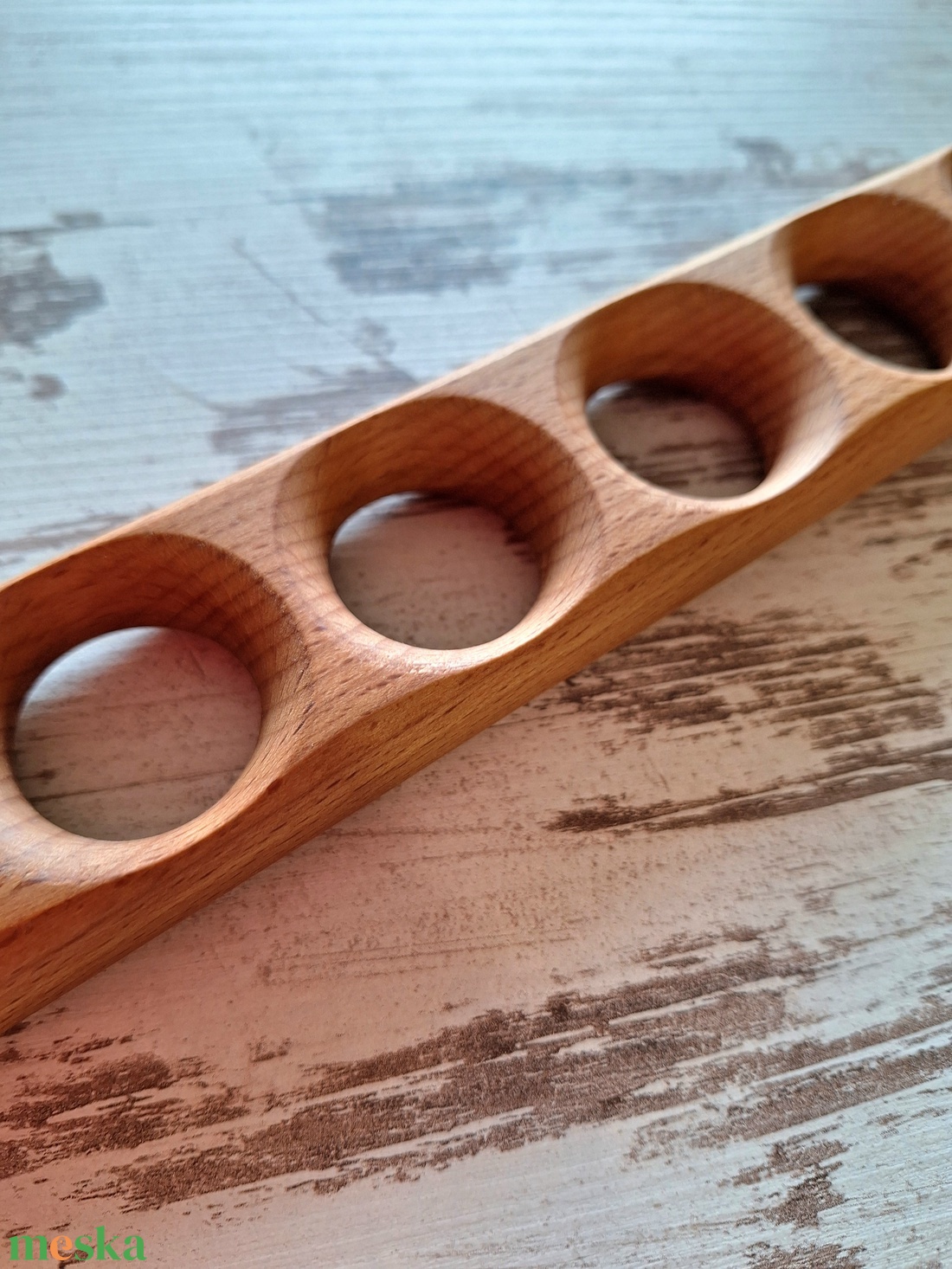 Gőzölt bükkfa tojástartó � 6 darabos  - otthon & életmód - konyhafelszerelés, tálalás - tálalás - tálca - Meska.hu