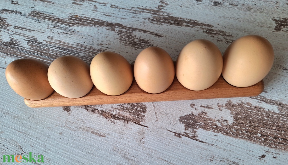 Gőzölt bükkfa tojástartó � 6 darabos  - otthon & életmód - konyhafelszerelés, tálalás - tálalás - tálca - Meska.hu