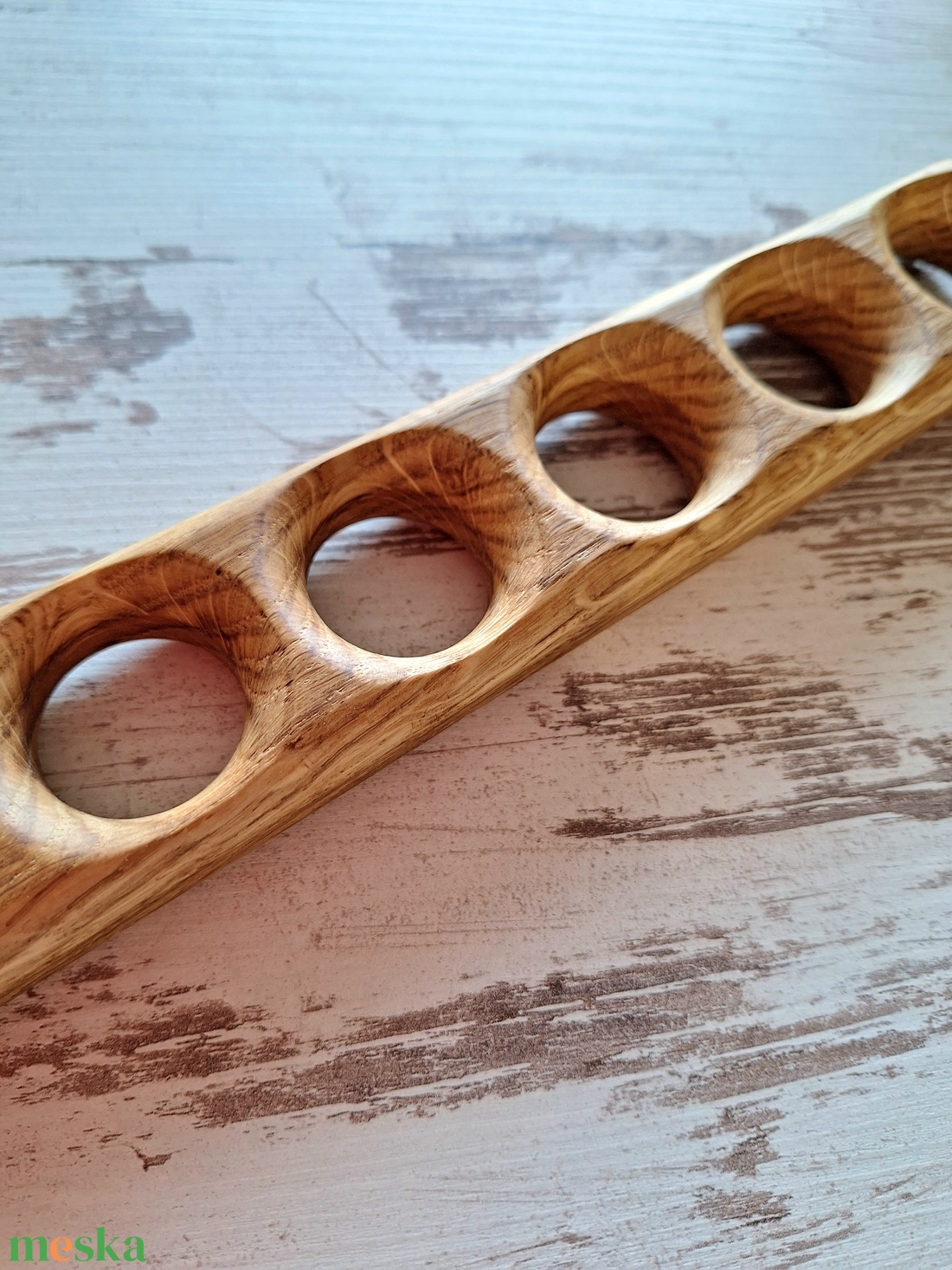 Tölgyfa tojástartó � 6 darabos  - otthon & életmód - konyhafelszerelés, tálalás - tálalás - tálca - Meska.hu