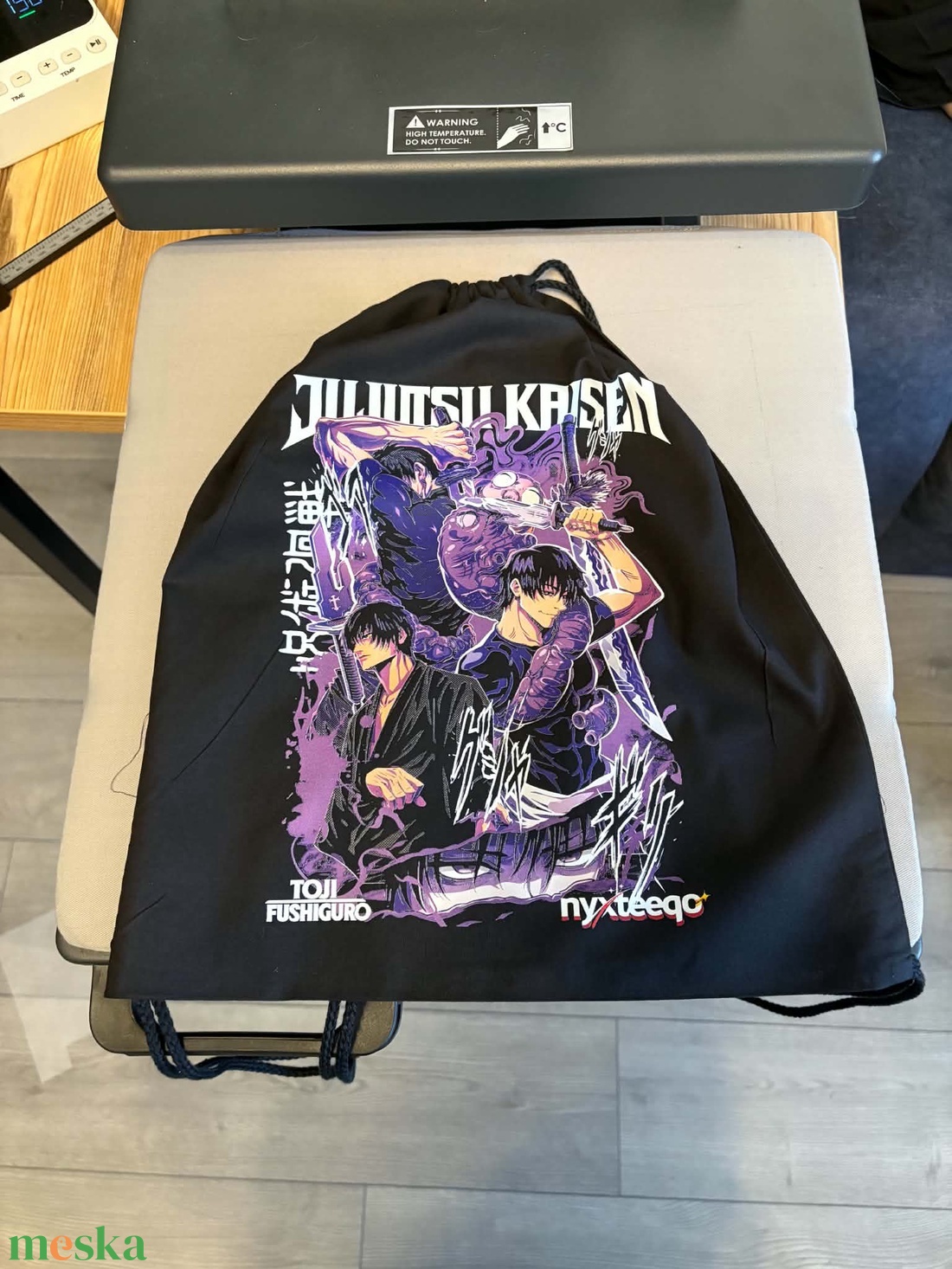 Jujutsu Kaisen - Toji Fushiguro Pamut Gyermek Tornazsák - táska & tok - hátizsák - tornazsák, gymbag - Meska.hu