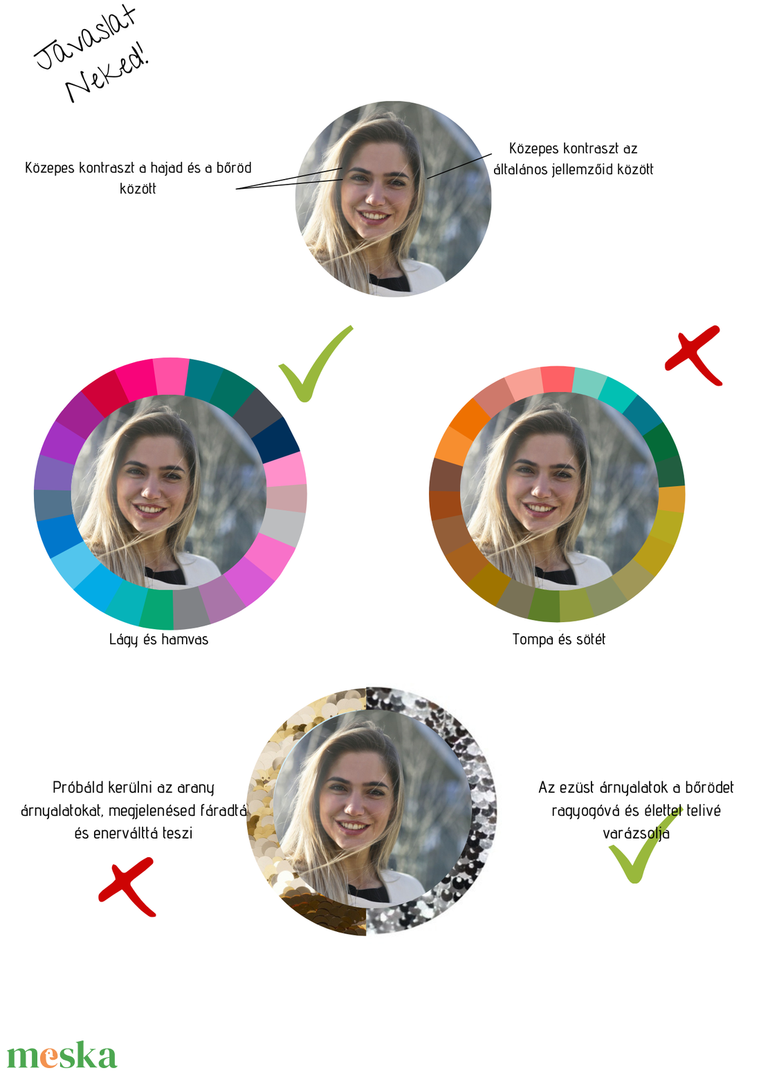 Online színtanácsadás  Személyre szabott színpaletta 12 évszaktípus alapján, stylist által készítve - művészet - grafika & illusztráció - digitális - Meska.hu