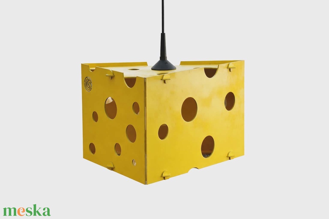 Sajtlámpa - Strange Cheese - otthon & életmód - lámpa - mennyezeti lámpa - Meska.hu