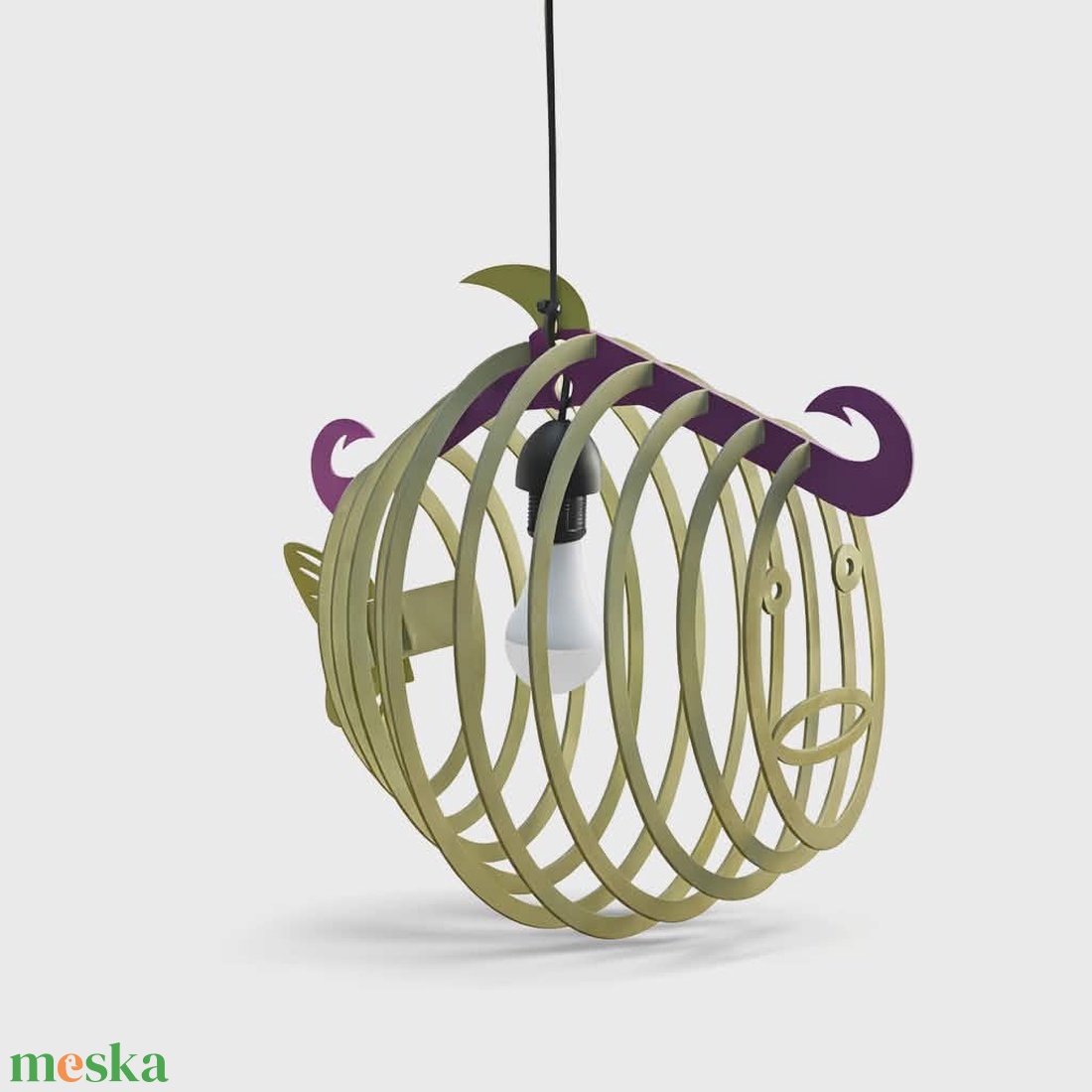 Hallámpa - Fish Called Amanda - otthon & életmód - lámpa - mennyezeti lámpa - Meska.hu