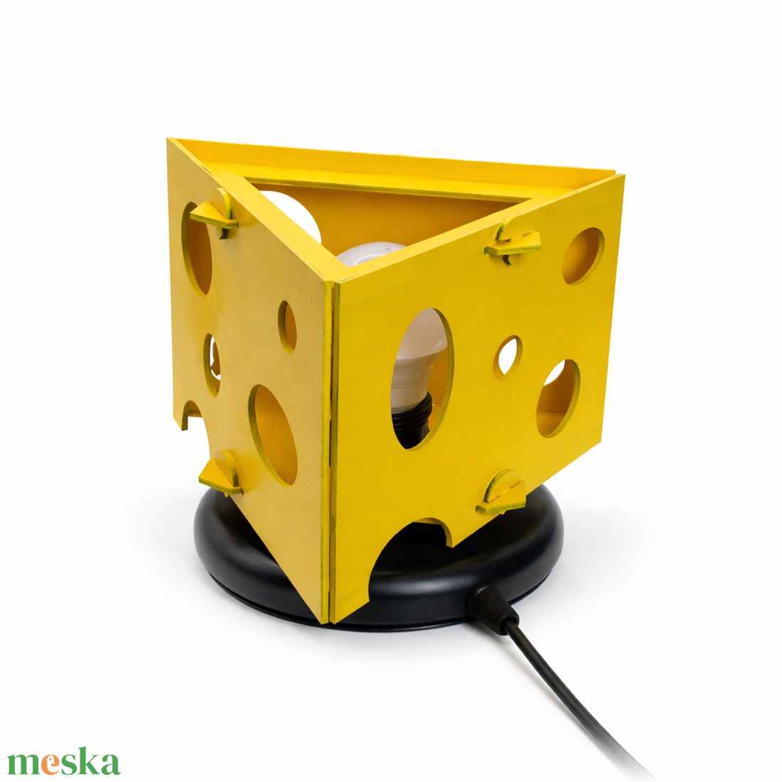 Sajtlámpa - Strange Cheese - Asztali fény - otthon & életmód - lámpa - hangulatlámpa - Meska.hu