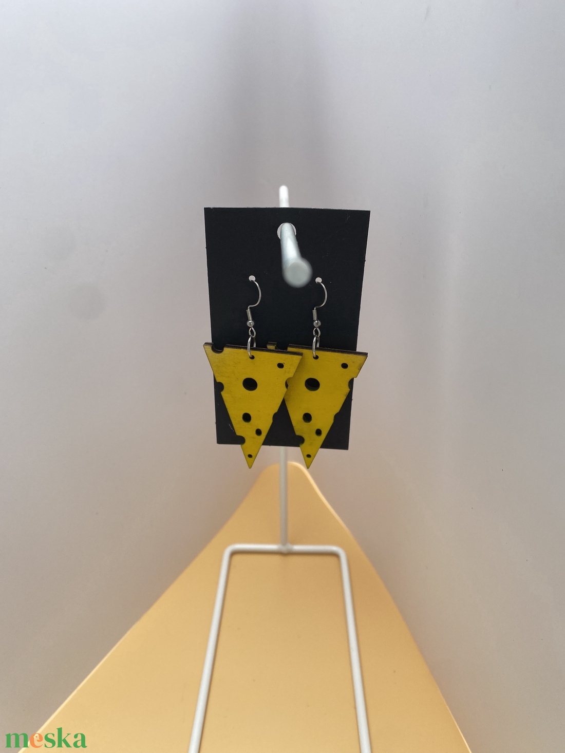 Sajtfülbevaló - ékszer - fülbevaló - lógó fülbevaló - Meska.hu