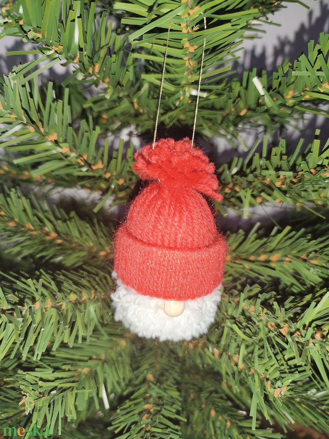 Kézzel készült manó dísz - karácsony - karácsonyi lakásdekoráció - karácsonyfadíszek - Meska.hu