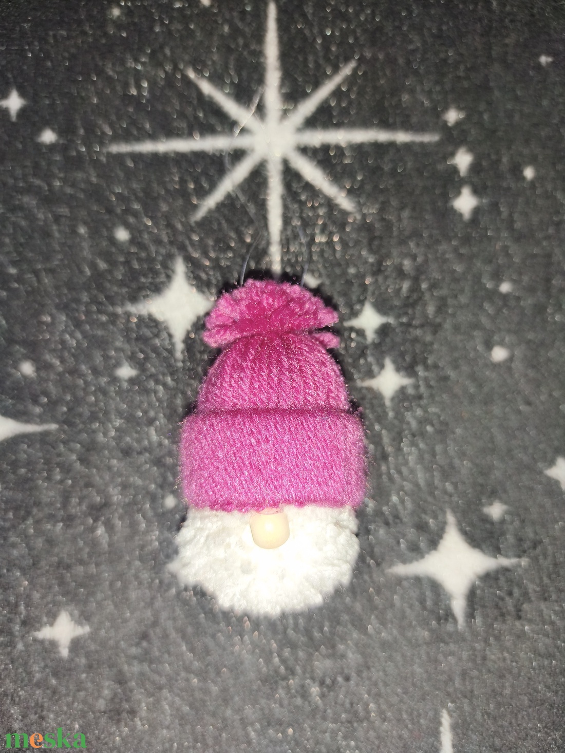 Kézzel készült manó dísz - karácsony - karácsonyi lakásdekoráció - karácsonyfadíszek - Meska.hu