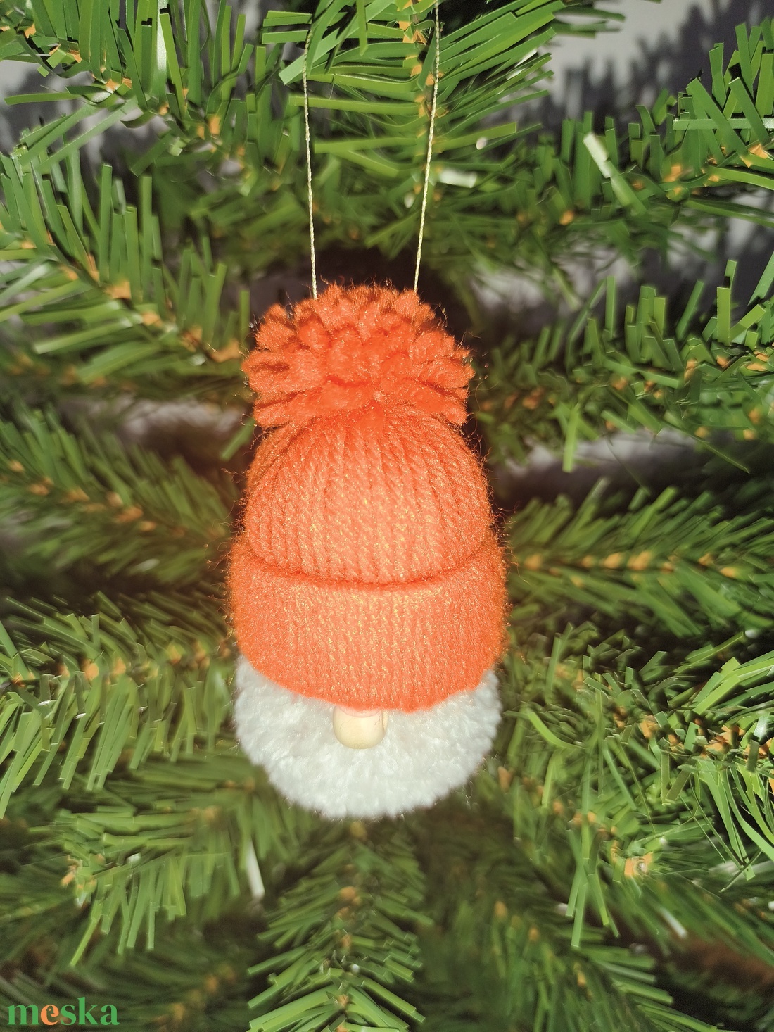 Kézzel készült manó dísz - karácsony - karácsonyi lakásdekoráció - karácsonyfadíszek - Meska.hu