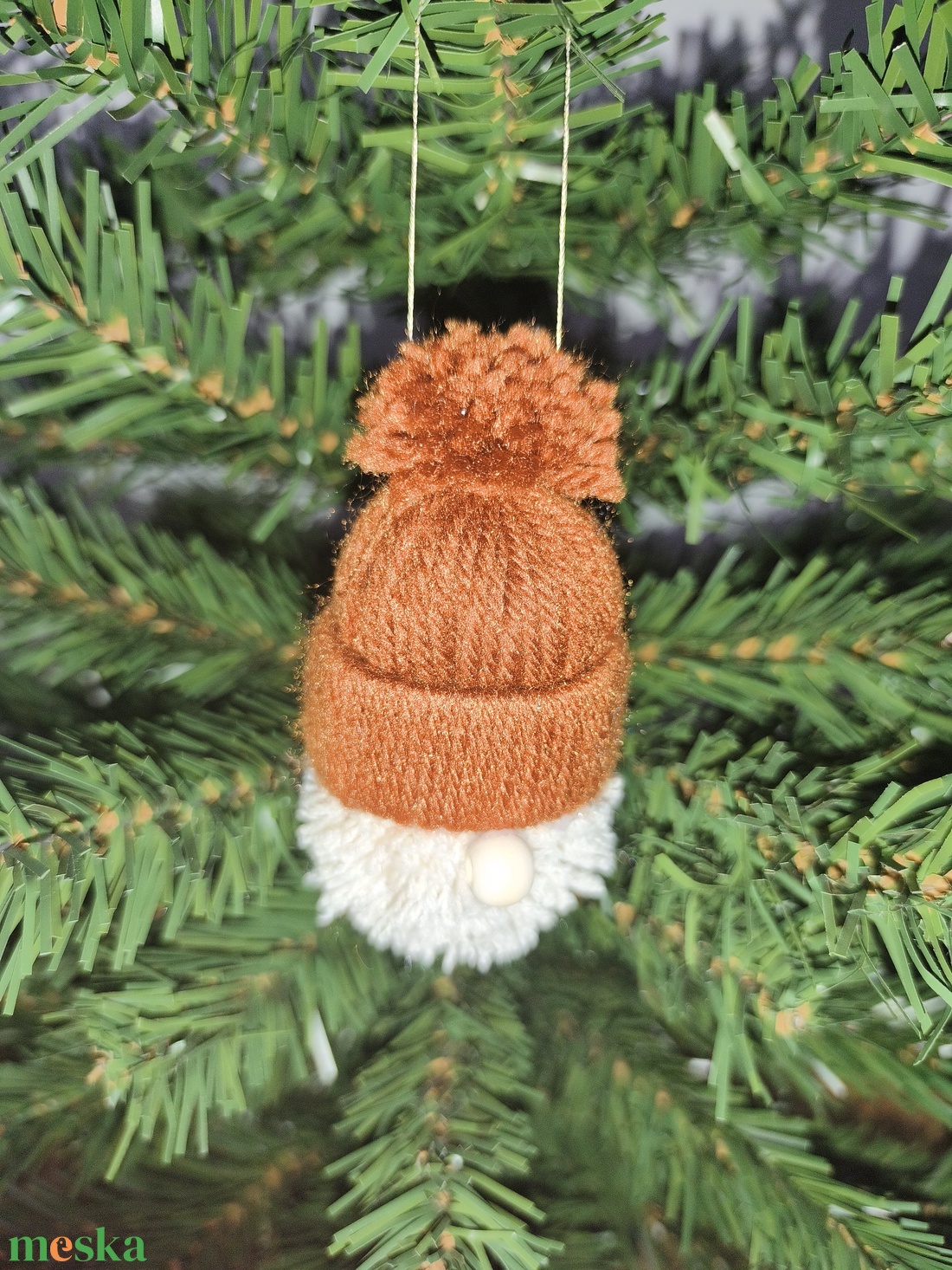 Kézzel készült manó dísz - karácsony - karácsonyi lakásdekoráció - karácsonyfadíszek - Meska.hu