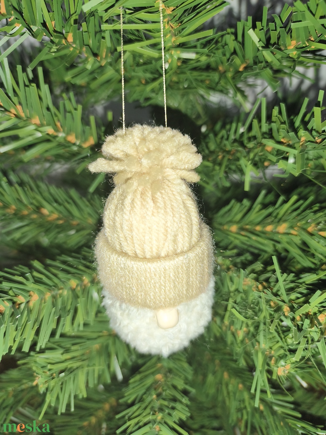 Kézzel készült manó dísz - karácsony - karácsonyi lakásdekoráció - karácsonyfadíszek - Meska.hu