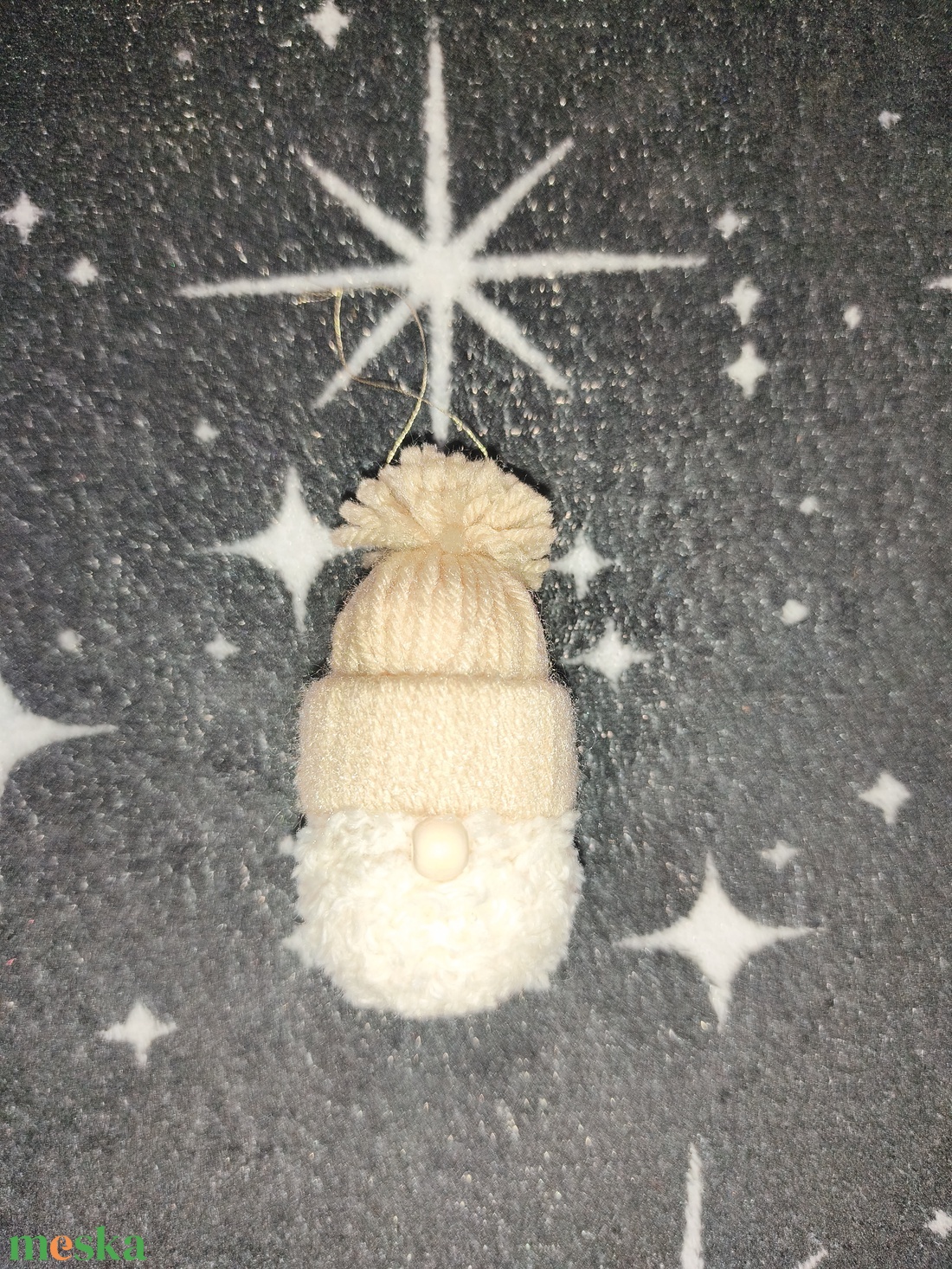 Kézzel készült manó dísz - karácsony - karácsonyi lakásdekoráció - karácsonyfadíszek - Meska.hu