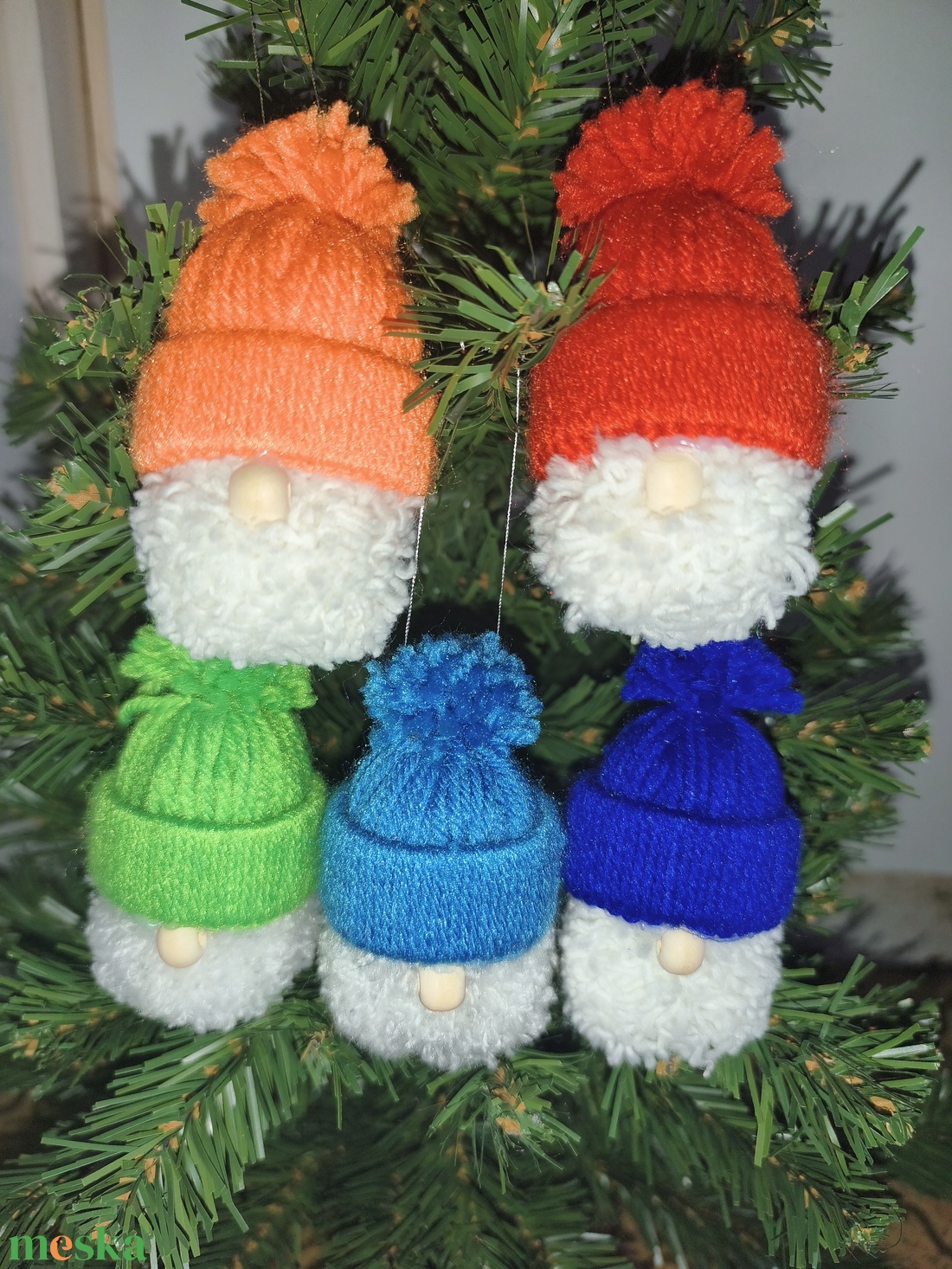 Kézzel készült manó dísz - karácsony - karácsonyi lakásdekoráció - karácsonyfadíszek - Meska.hu
